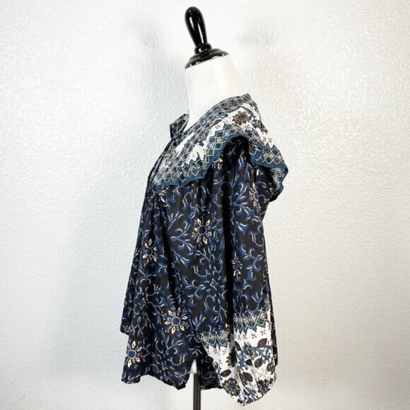 Cleobella by Tuckernuck Womens Sabina Lina Feminine Boho Blouse Size Medium - Picture 7 of 13